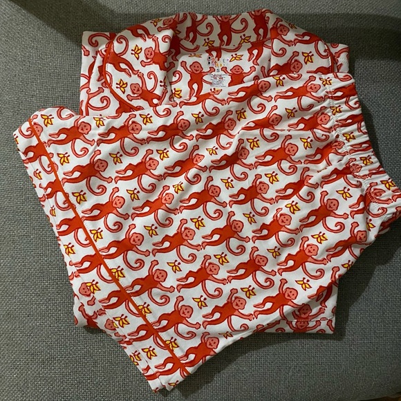 Monkey Polo Pajamas Watermelon PJs polo set - Picture 3 of 4